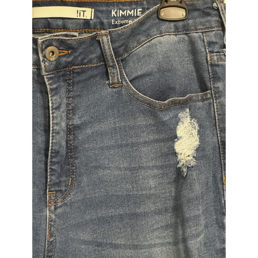 Extreme High-Rise Distressed Classic Five Pocket Skinny Jeans by !iT Kimmie - Picture 4 of 8